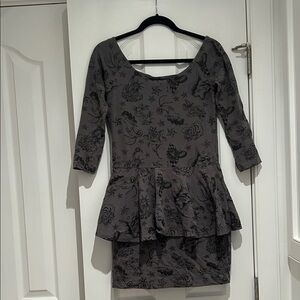 Y2K Betsey Johnson x Mark Mahoney Tattoo Dress